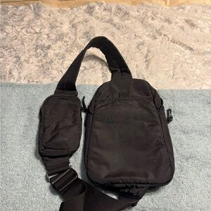 adidas Black Crossbody Bag with Adjustable Strap